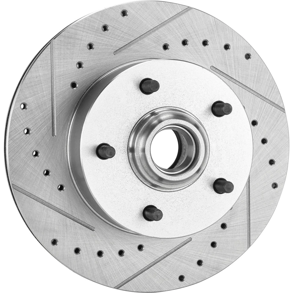 69-72 GM Drilled and Slotted Brake Rotors, 11 In., 5 on 4 3/4 BP - Image 3 of 4