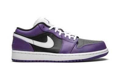 Nike Air Jordan 1 Low “White Black Court Purple” Men's Size 12 (553558-501)  NEW 193658235204 | eBay
