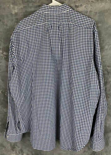 Ralph Lauren Mens Cotton Blue & White Plaid Long Sleeve Shirt XXL (14993) - Picture 2 of 3