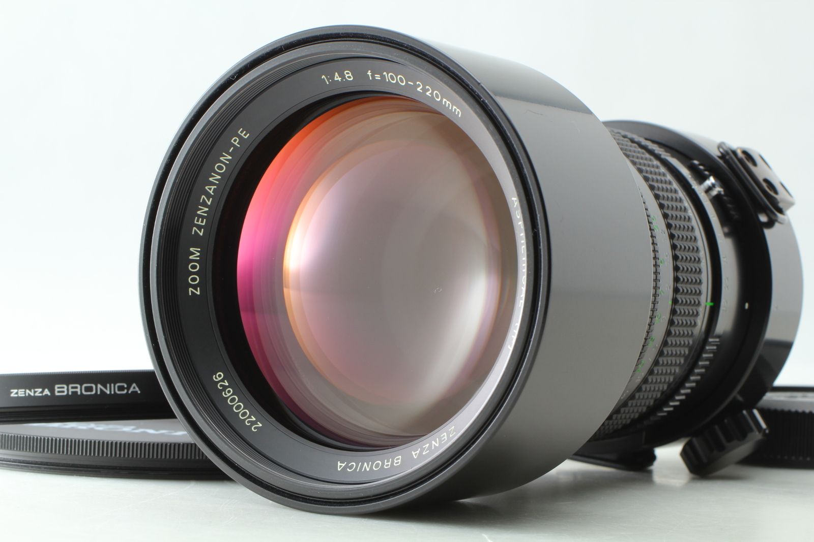 Mint Zenza Bronica Zoom Zenzanon-PE 100-220mm f/4.8 Aspherical IF Lens Japan
