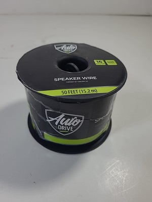 Auto Drive 16-GAUGE GENERAL PURPOSE SPEAKER WIRE 50-FEET High Grade CCA Car Home