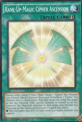 3 X YUGIOH CARD RANK-UP-MAGIC CIPHER ASCENSION MP17-EN210 1ST EDITION | eBay 3 X YUGIOH CARD RANK-UP-MAGIC CIPHER ASCENSION MP17-EN210 1ST EDITION | eBay