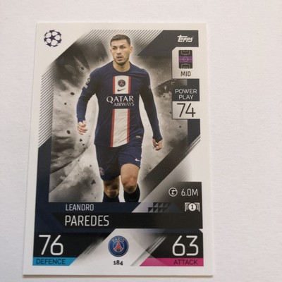 N.184 Leandro Paredes Paris Saint-Germain - Match Attax 2022 23 Topps