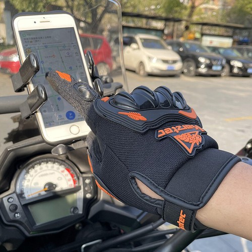 Motorcycle Full Finger Gloves Touch Screen Racing Breathable Windproof Gloves US - Picture 14 of 30
