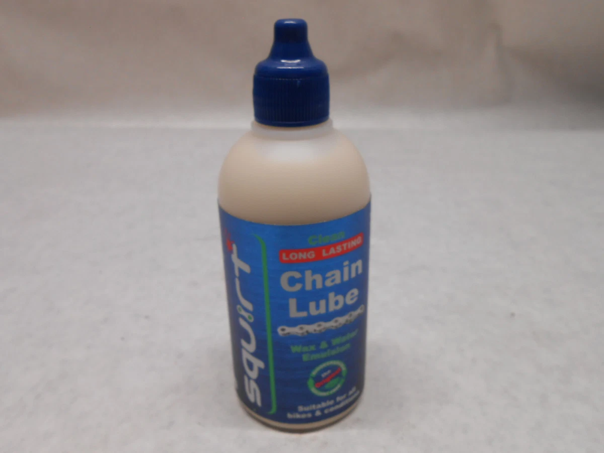 Squirt Long Lasting Dry Bike Chain Lube - 4 fl oz, 120ml Drip wax lubricant  bio