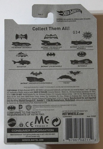 Batcopter 2014 Hot Wheels 75 years of Batman 02/08 - Bild 2 von 7