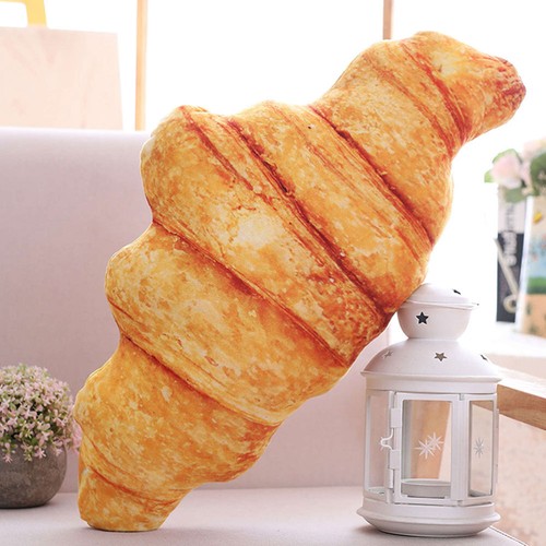 Cartoon Stuffed Plush Toy 3D Butter Bread Cushion Lumbar Back Cushion - Picture 4 of 8