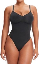 Black Bodysuit Size S/M Tummy Control/Shapewear/Seamless Sculpting Thong