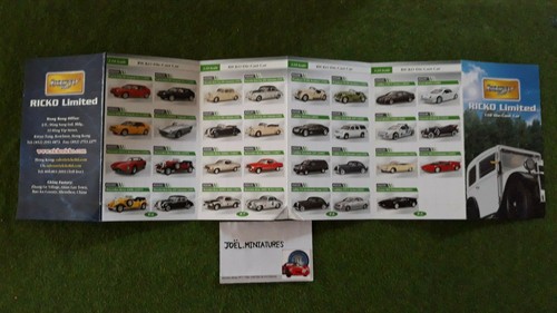CATALOGUE RICKO petit format 14,8 x 8,4 cm voitures miniatures d collection 1/18 - Picture 4 of 5