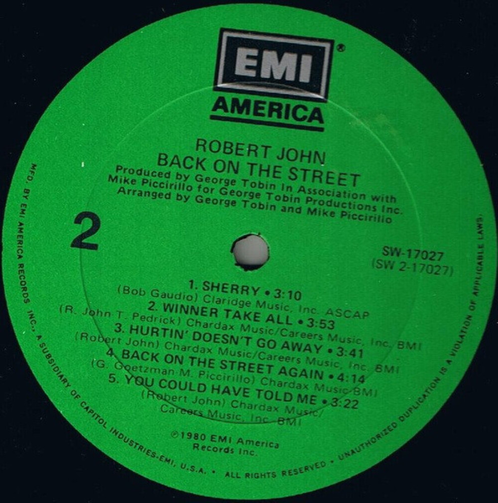 洋楽 BACK ON THE STREET /ROBERT JOHN/AOR Back On The Street - ロバート・ジョンのアルバム - Apple Music