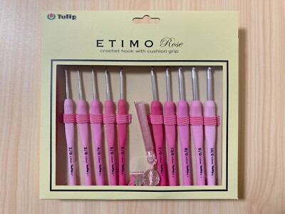 #ad Tulip TER 001 ETIMO ROSE Hook crochet needle Set Pink $75.62