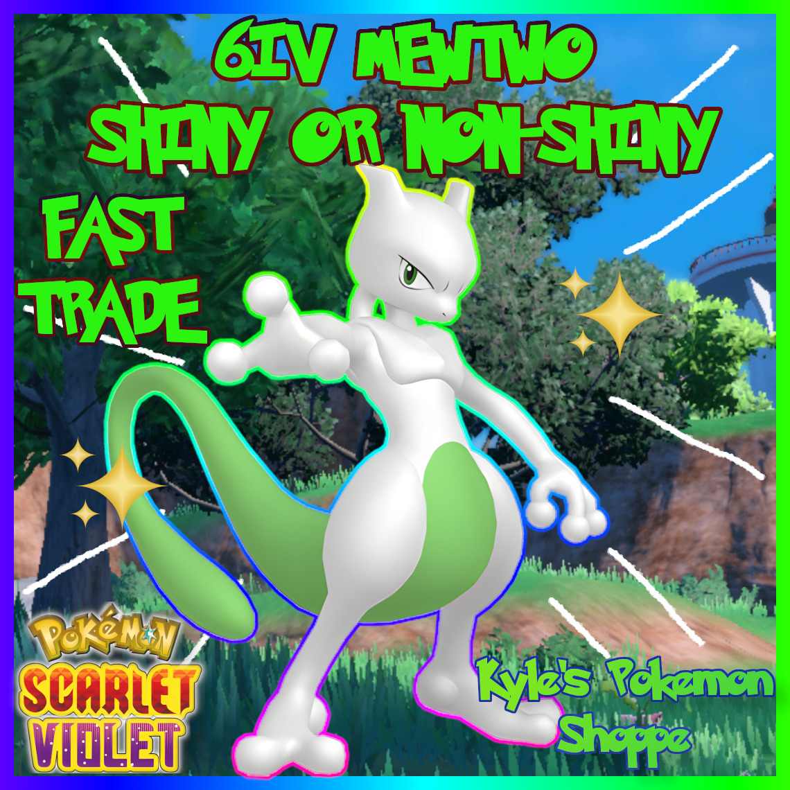 THIS IS HOW I CAUGHT SHINY MEWTWO IN POKEMON VIOLET! New Pokemon Home  Update 