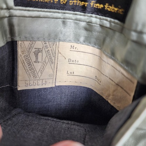 Vintage Lantor's Regency Park Salbeigrün Wildleder Herren Anzug Mantel Sport Jacke - Bild 12 von 12