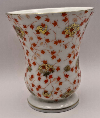Vintage Red Gold Filigree EDELSTEIN Bavaria Germany Bone China 3.5'' Tumbler Cup