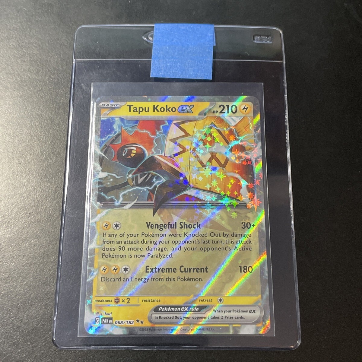 2023 Pokémon - Paradox Rift - Tapu Koko ex 068/182 Holo Double