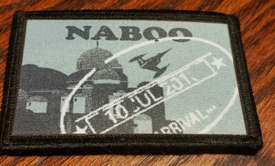 Star Wars HOTH Passport Stamp Morale Patch. 2x3" Hook And Loop Patch. Made In The USA