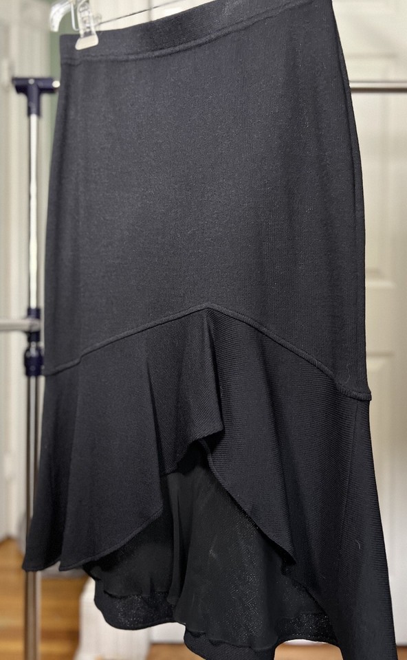 ‼️FINAL PRICE‼️ St. John Couture by Marie Gray Black Santana Knit Skirt ...