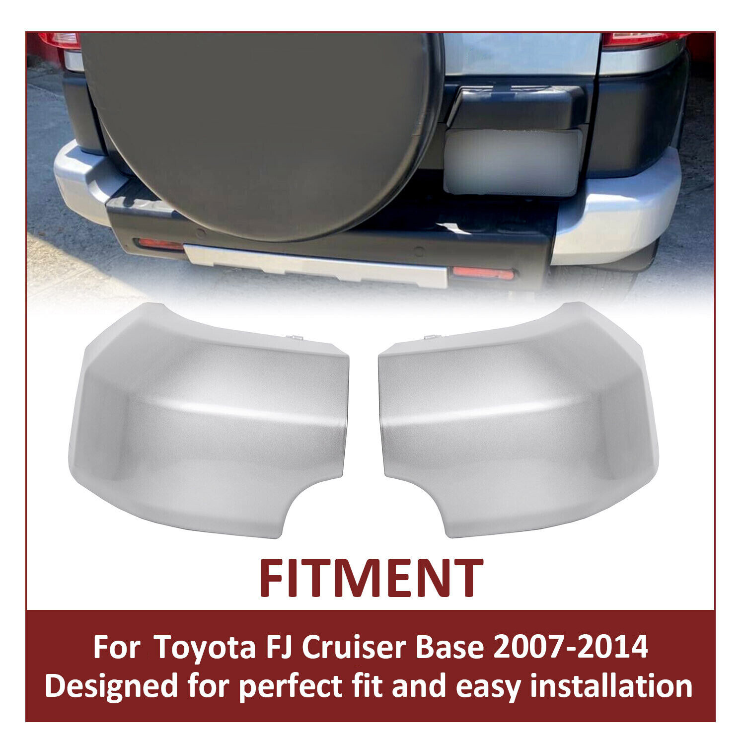 Rear Bumper End Pad For Toyota FJ 2007-2014 Rear Corner Bumper End Cap Rear Bumper End Pad For Toyota FJ 2007-2014 Rear Corner Bumper End Cap