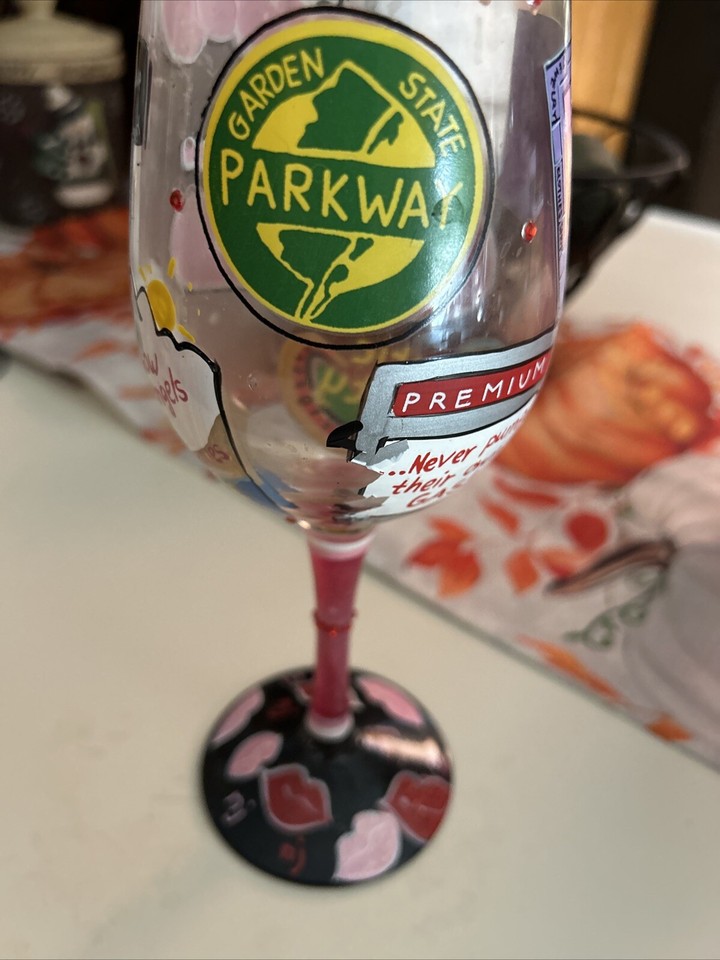 Lolita Custom Painted Jersey girl Wine Glass eBay