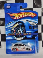 Hot Wheels HONDA CIVIC TYPE R 2006 #133 FASTER THAN EVER FTE White VHTF new Car