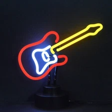 Electric Guitar Neon Sculpture by Neonetics  4ELECG