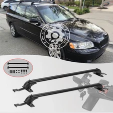 For Volvo	V70 S60 S40 Cross Bar Luggage Carrier W/ Lock 44-49" Top Roof Rack