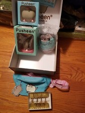 Pusheen Box Exclusives SPRING 2018 2019 LOT Plush Figures Photo Clips Fanny Pack