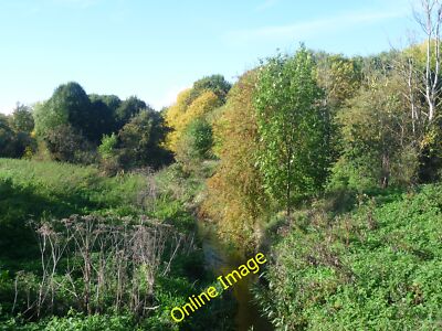 Foto 12x8 Hogsmill Fluss im Hogsmill lokalen Naturschutzgebiet Ewell The Hogsm c2013