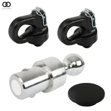 38000 lbs Gooseneck Ball & Safety Chain Anchor Kit 2-5/16" Puck System 60639