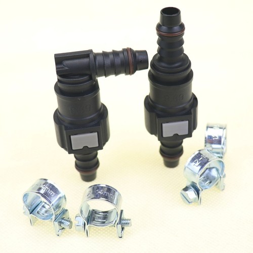 NUEVO 2 pares de manguera de liberación de conexión rápida de línea de combustible de nailon 9,89 mm SAE 5/16" 8 mm - Imagen 5 de 6