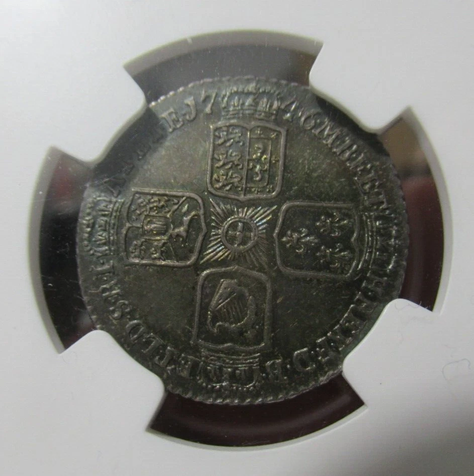 RARE 1746 Lima Great Britain English Sixpence NGC MS-62 HIGH GRADE - Image 3 of 4