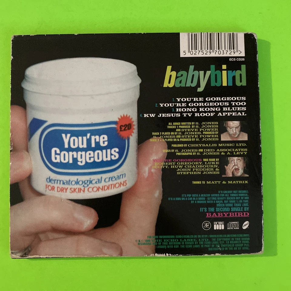 BABYBIRD  YOU'RE GORGEOUS (CD 1996 MAXI SINGLE) UK IMPORT LIKE NEW FREE SHIPPING - Image 2 of 4