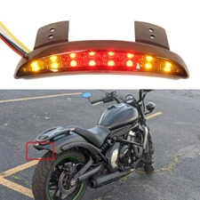Motorcycle Rear Fender LED Brake Stop Turn Signal For Bobber Chopper Cafe Racer
