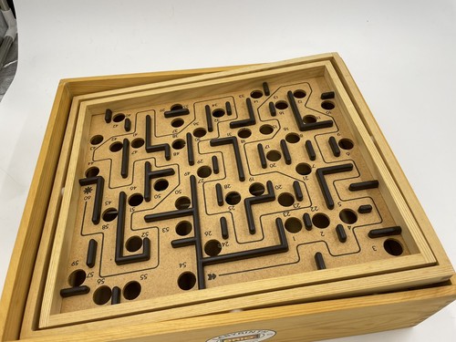 Vintage Brio Original Labyrinth Wooden Maze Metal Roller Ball Game 35310 Sweden - Picture 5 of 8