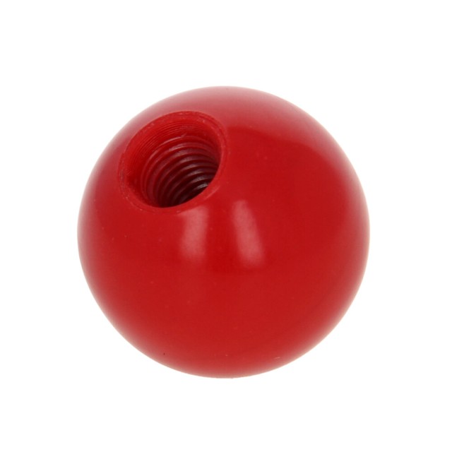 Equipment Tool Plastic Female Thread Hole Ball Knob Handle Red 10mm Dia