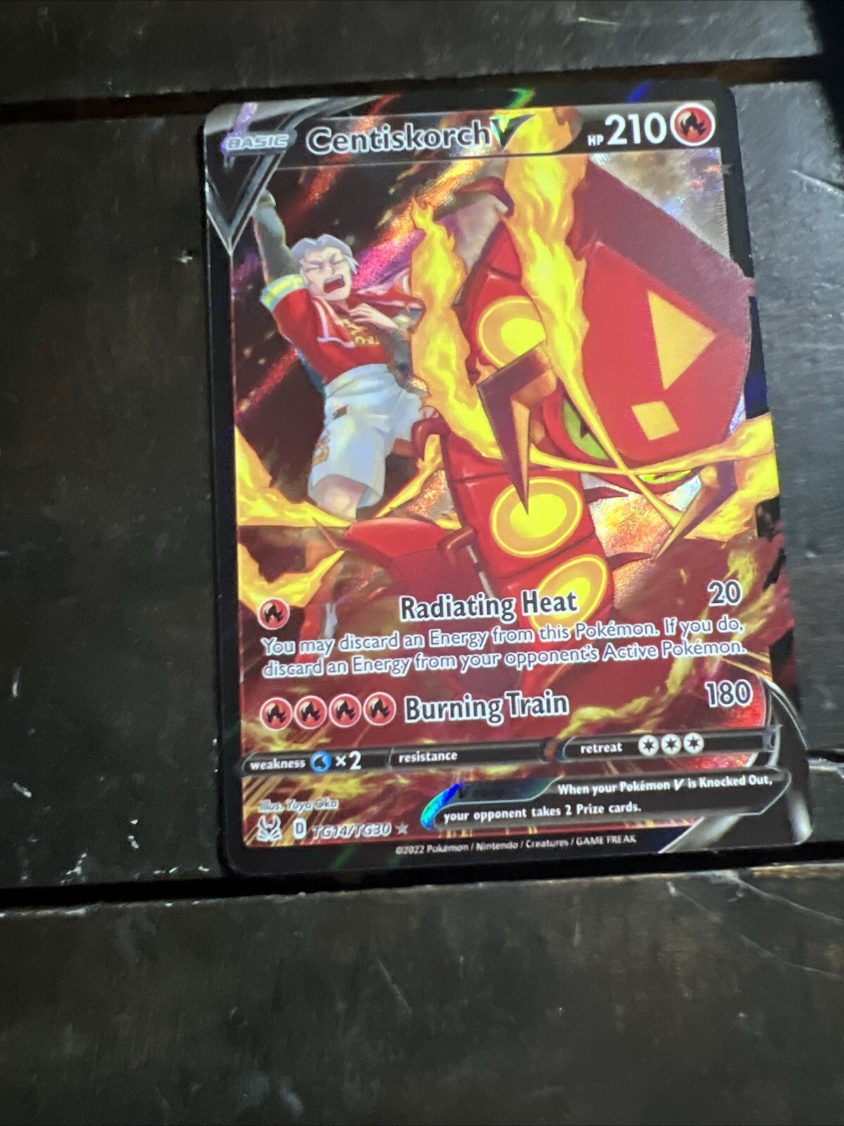 Pokemon Card - Centiskorch V Lost Origin Trainer Gallery TG14/TG30 Ultra Rare NM