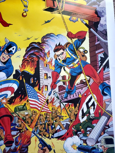 NEW 1984 CAPTAIN AMERICA ALEX SCHROMBURG BUCCANEER GRAPHICS 29x23 POSTER - Picture 3 of 6