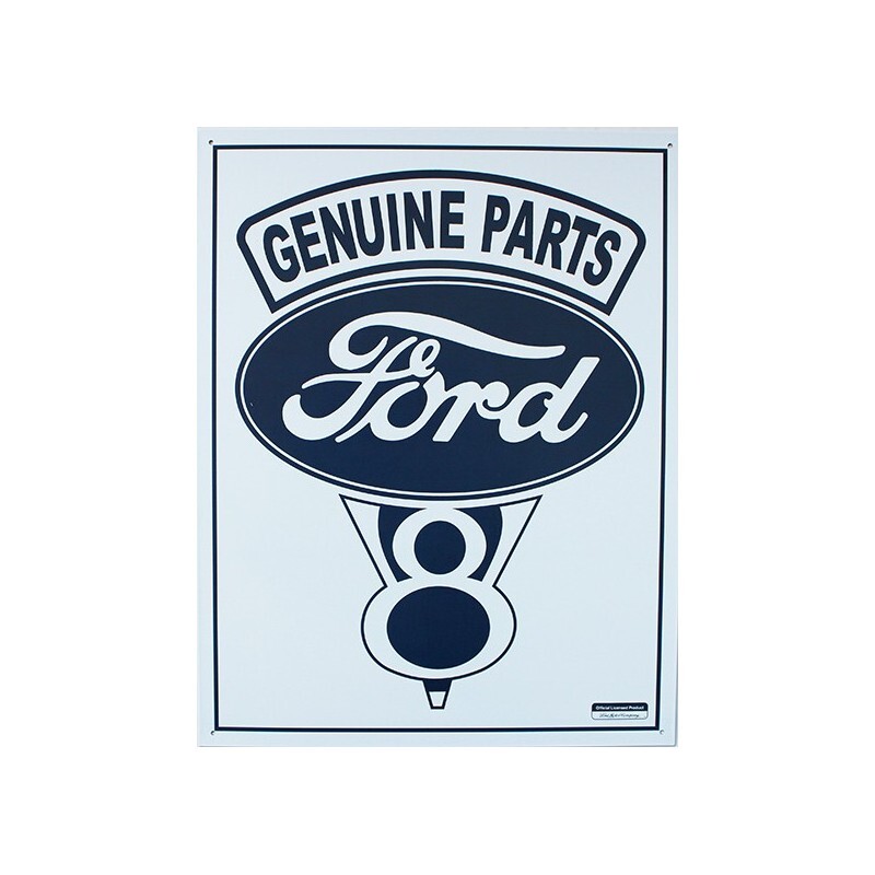 Plaque métal publicitaire FORD GENUINE PARTS plaque américaine 30x40