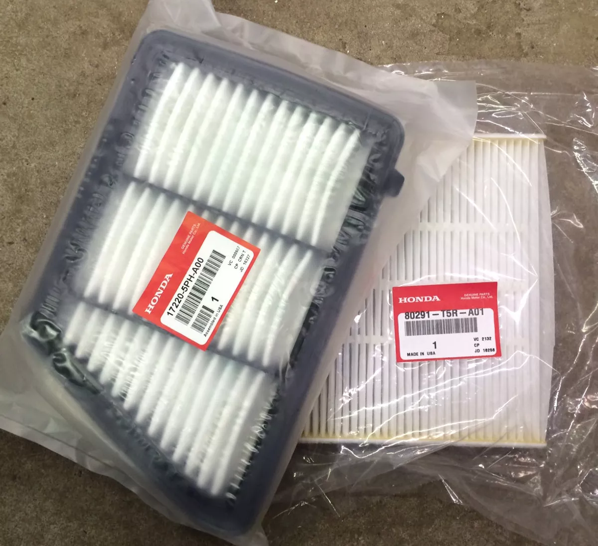 Genuine OEM Honda CR V 24LX Air Filter Cabin Filter Kit 2017 2019 CRV 2.4 LX