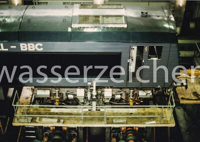 HENSCHEL WERKFOTO - 19x27cm DE 2500 UMAN auf dem Rollprüfstand Mai 1984 (AN1101)