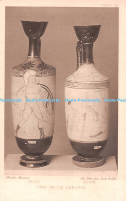 R536031 British Museum Two White Lekythi Fine Arts Pubg