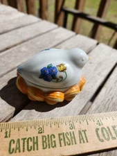 Vintage Elizabeth Arden Nesting Bird Trinket Candle Box Roma Al Fresco