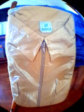 Haband Mens Xl Mesh(guayabera Style) Short Sleeve Shirt Full Zip 2 Front Pockets