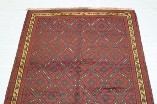 4'2" x 6'3" ft. Afghan Traditional Vegetable Dye Wool Hand Knotted Area Rug - Picture 2 of 7