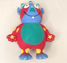 MOODY MONSTERS Alex Home 20098 4.5" Red & Lt Blue ceramic figure