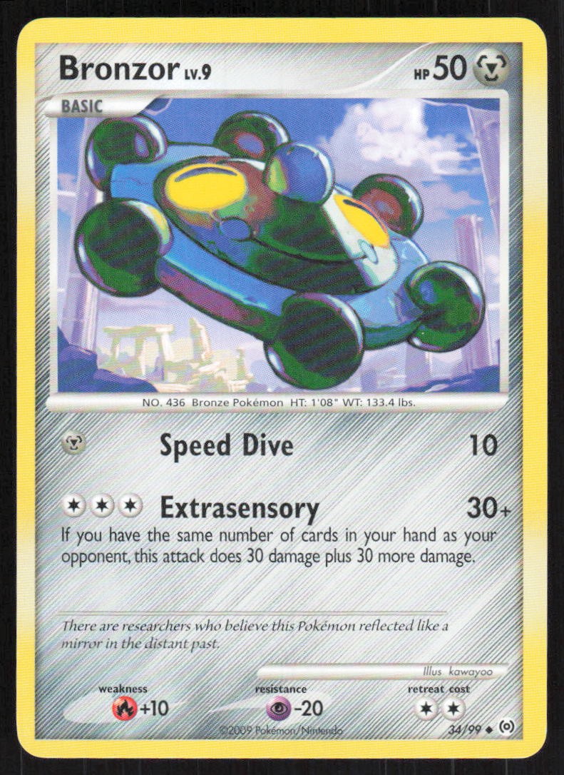 Bronzor (34) 34/99 LP Arceus Pokemon Card