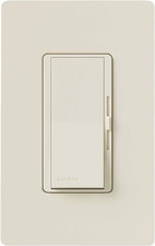 Diva LED+ Dimmer for Dimmable LED, Halogen and Incandescent Bulbs with Wallplate