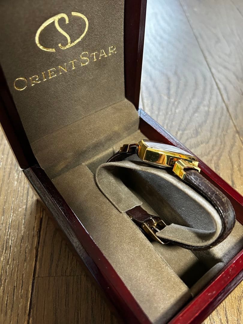 Orient Star Triangular Gold Mechanical Watch Used… - image 9