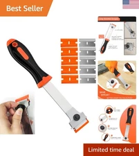 Razor Blade Scraper, Long Handled Scraper Tool with 10 Extra Replacement Blad...