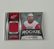 2018-19 Upper Deck Series 2 Rookie Materials Jersey Filip Hronek Card# RM-FH. rookie card picture